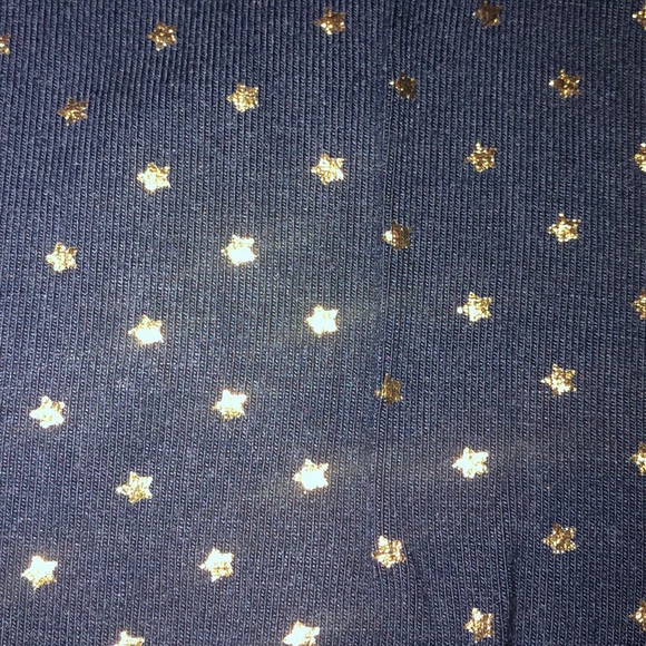 Navy blue summer dress with gold stars - Picture 3 of 3